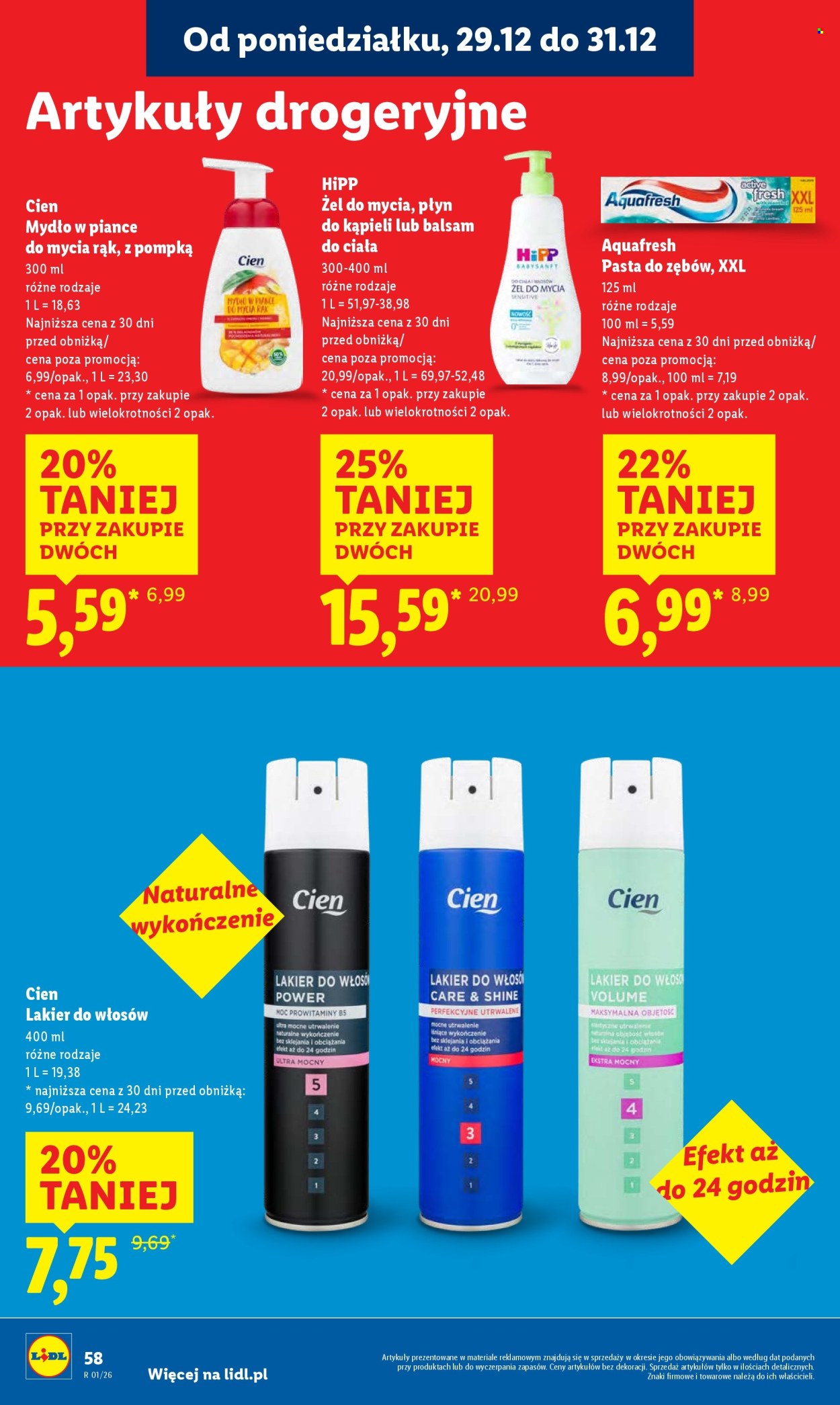 Gazetka Lidl - 29.12.2025 - 31.12.2025. Strona 58