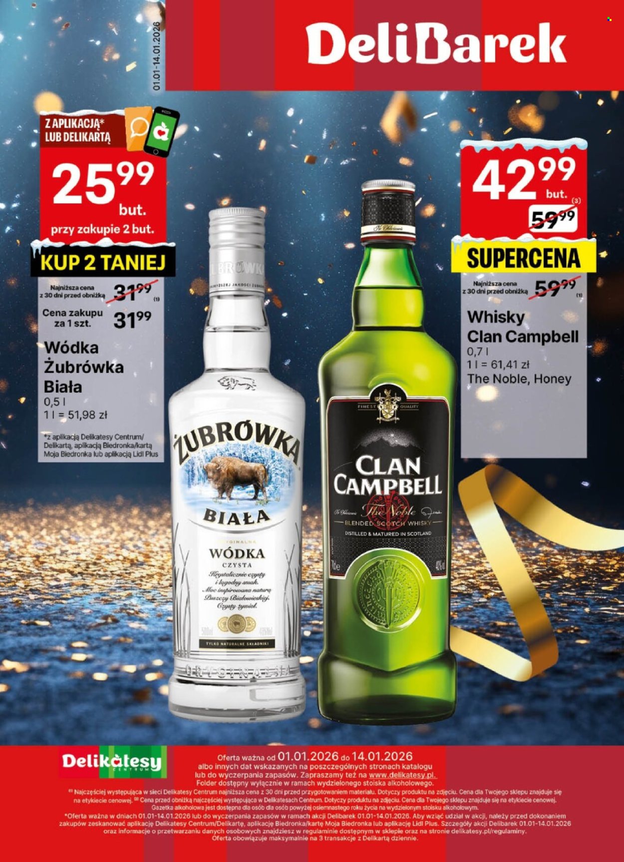 Gazetka Delikatesy Centrum - 1.01.2026 - 14.01.2026. Strona 1