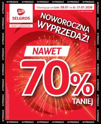 Gazetka Selgros - 8.01.2026 - 21.01.2026.