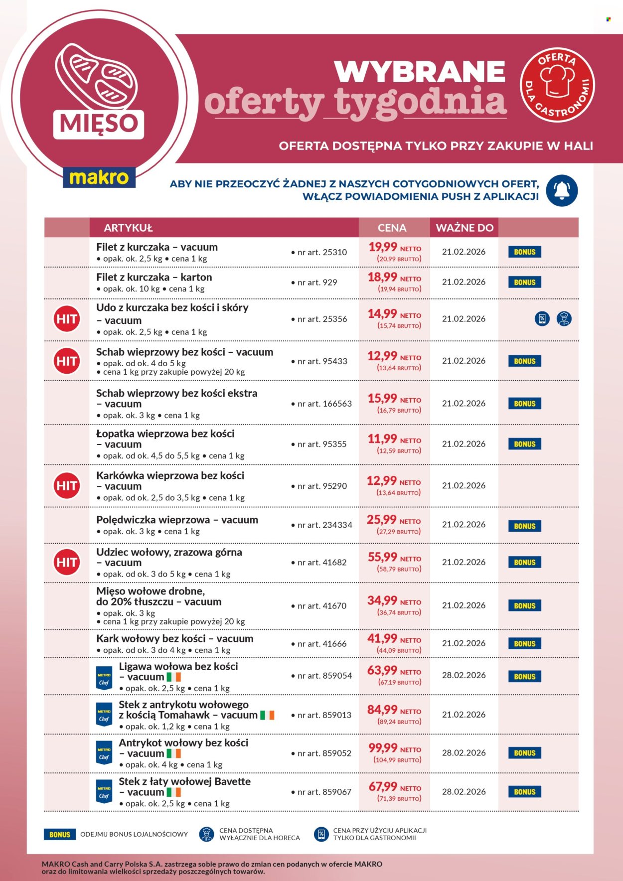 Gazetka Makro - 16.02.2026 - 21.02.2026. Strona 1
