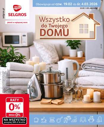 Gazetka Selgros - 19.02.2026 - 4.03.2026.