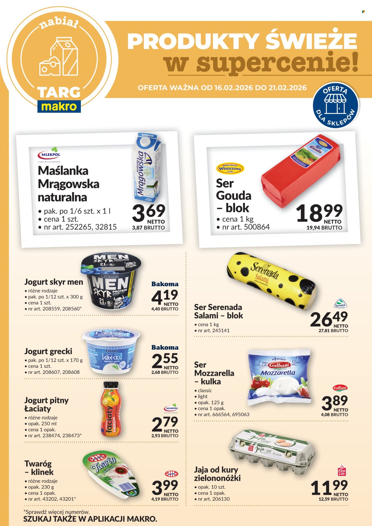 Gazetka Makro - 16.02.2026 - 21.02.2026. Strona 1