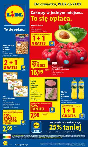 Gazetka Lidl - 19.02.2026 - 21.02.2026.