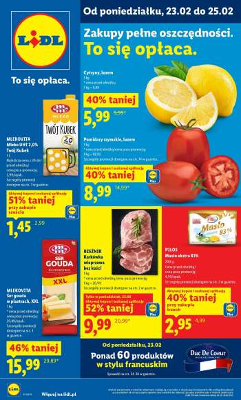 Gazetka Lidl - 23.02.2026 - 25.02.2026.