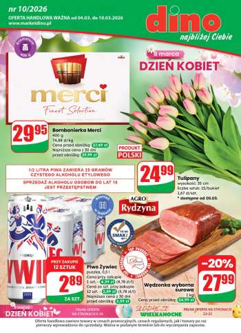 Gazetka Dino - 4.03.2026 - 10.03.2026.