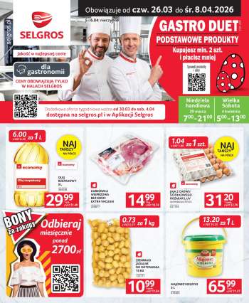 Gazetka Selgros - 26.03.2026 - 8.04.2026.