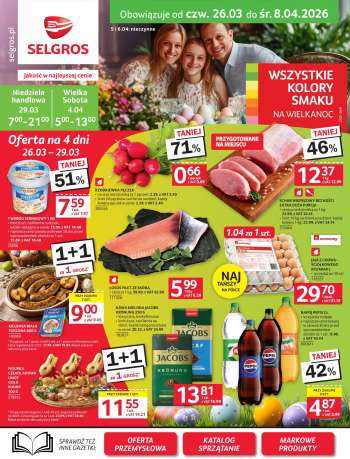 Gazetka Selgros - 26.03.2026 - 8.04.2026.