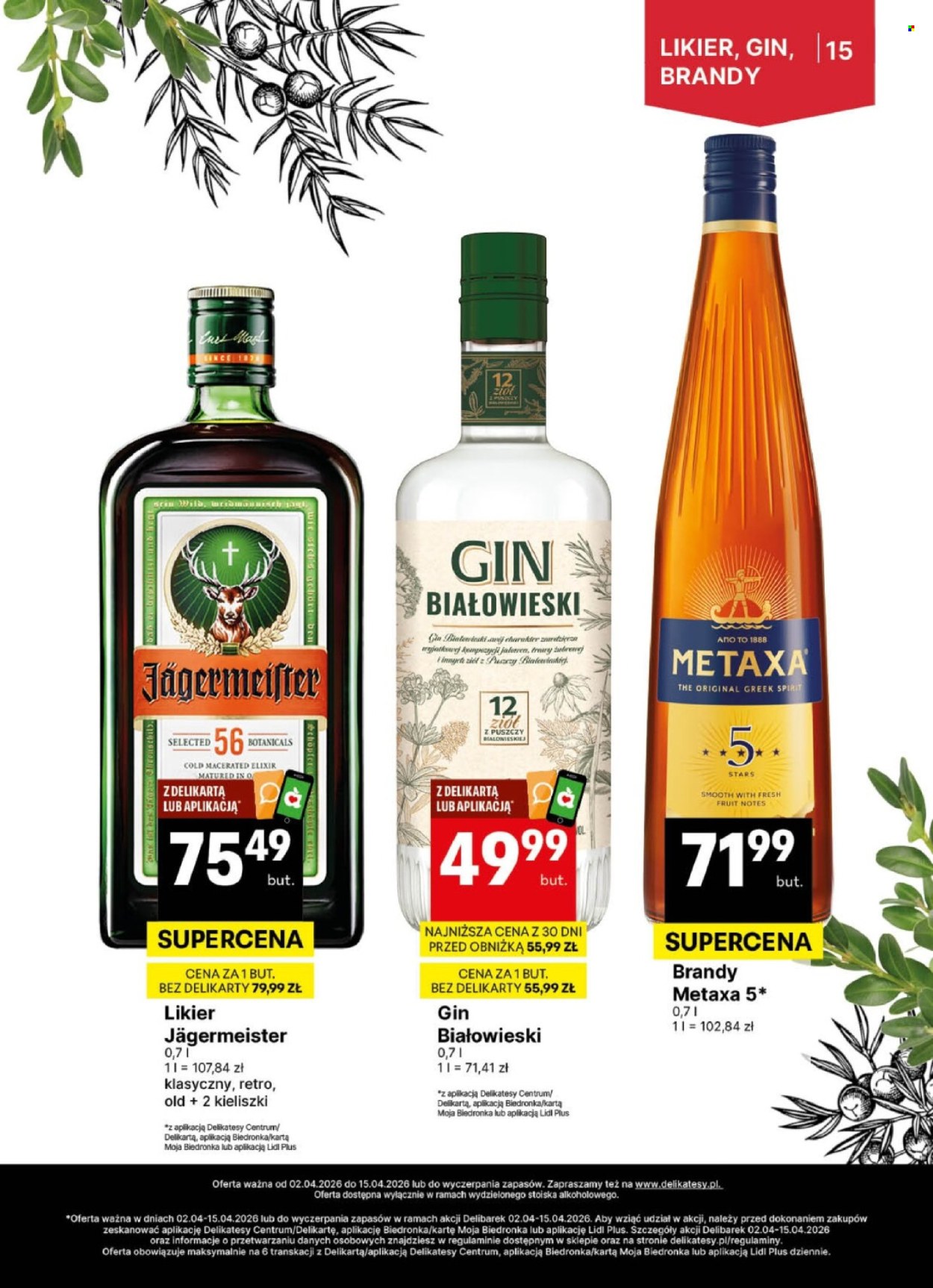 Gazetka Delikatesy Centrum - 2.04.2026 - 15.04.2026. Strona 15