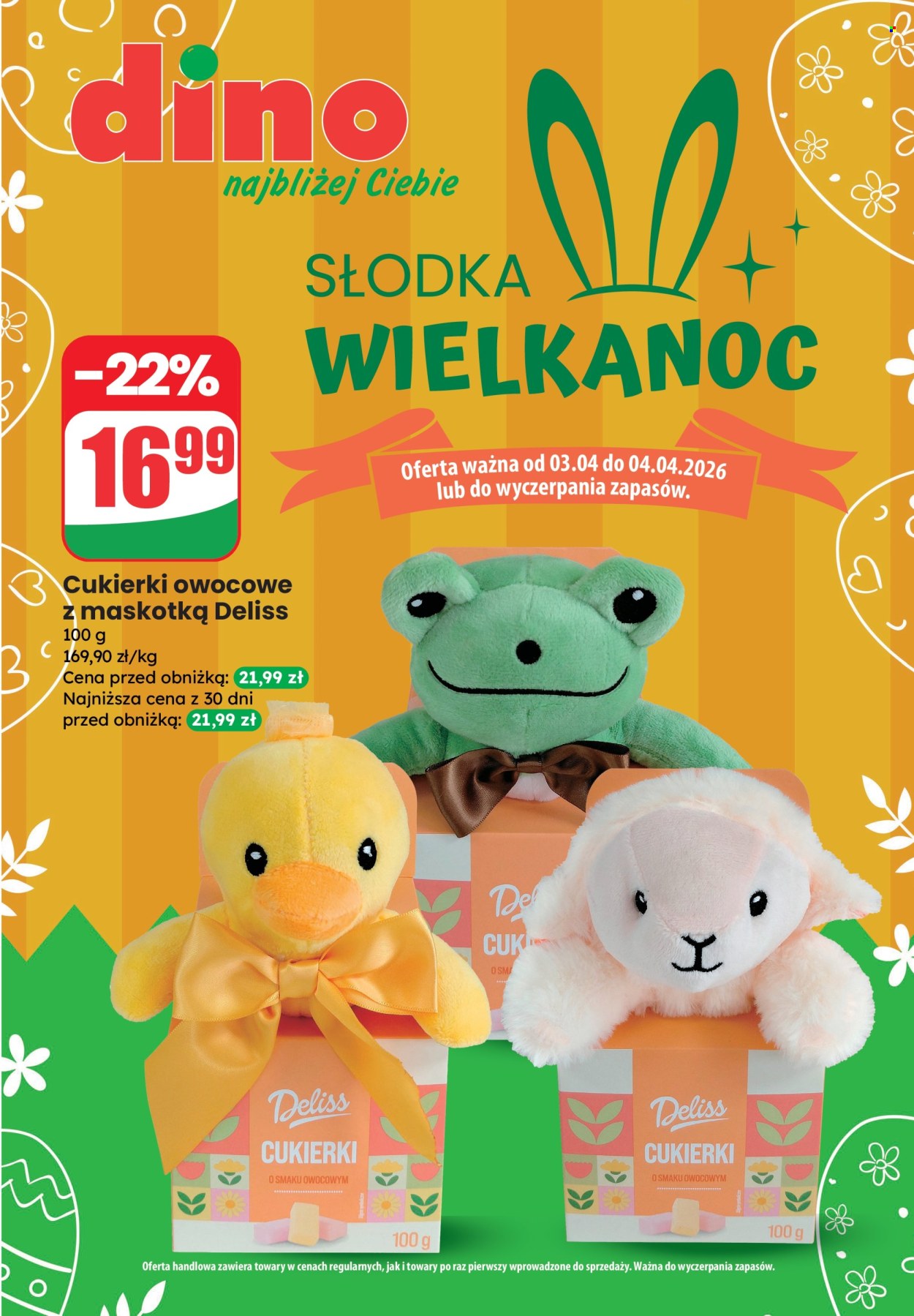 Gazetka Dino - 3.04.2026 - 4.04.2026. Strona 1