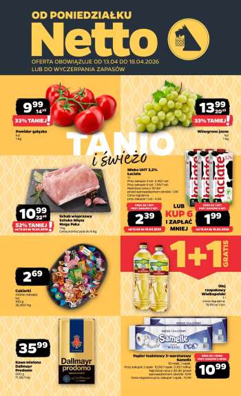 Gazetka Netto - 13.04.2026 - 18.04.2026.