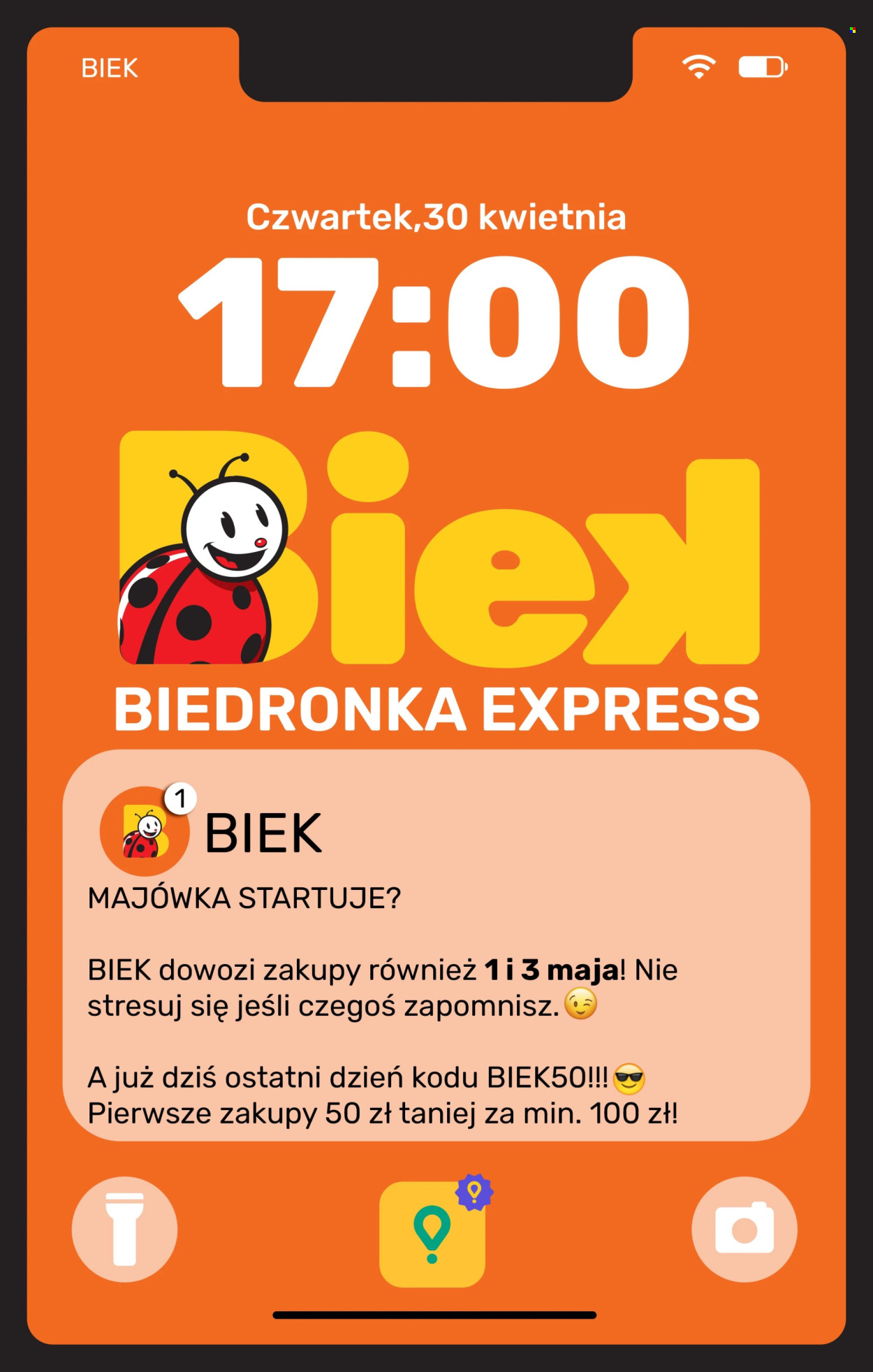 Gazetka Biedronka - 30.04.2026 - 3.05.2026. Strona 1