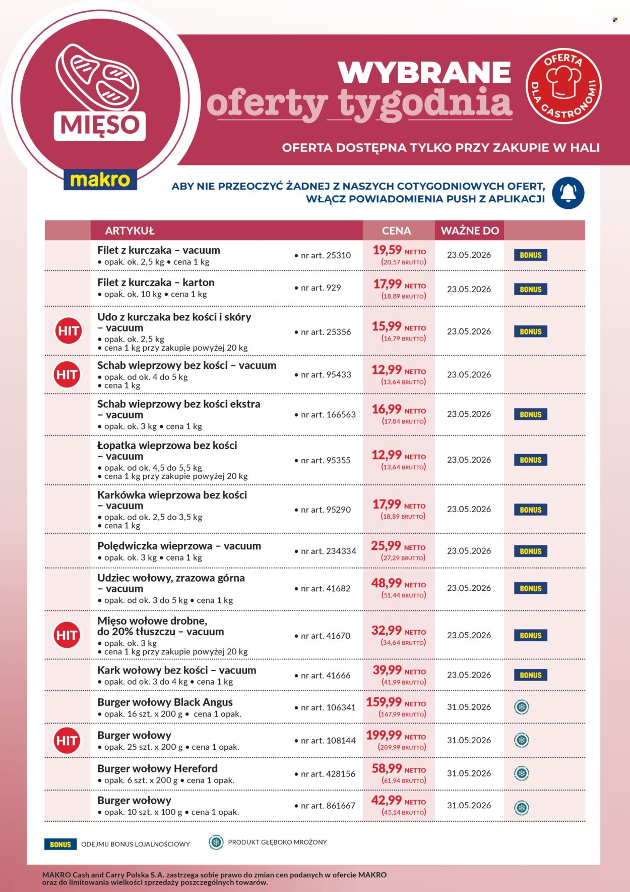 Gazetka Makro - 18.05.2026 - 23.05.2026. Strona 1