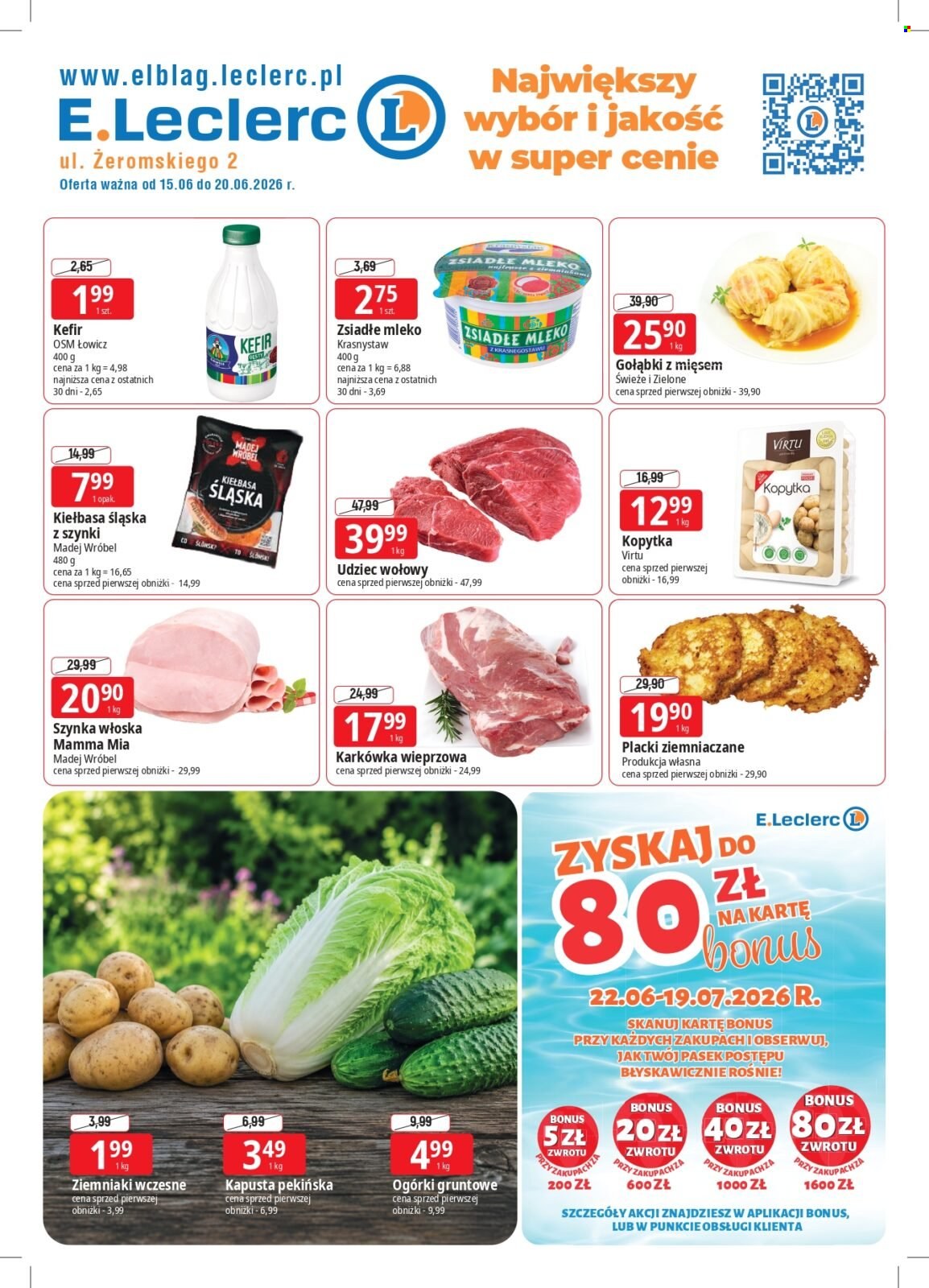 Gazetka E.Leclerc - 15.06.2026 - 20.06.2026. Strona 1