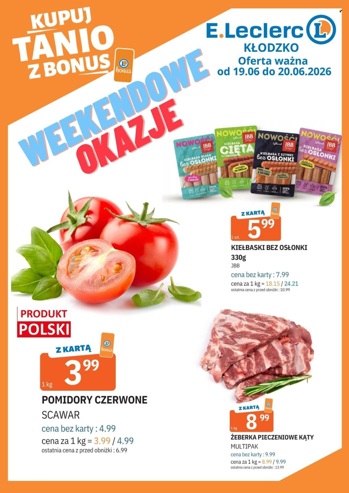 Gazetka E.Leclerc - 19.06.2026 - 20.06.2026. Strona 1