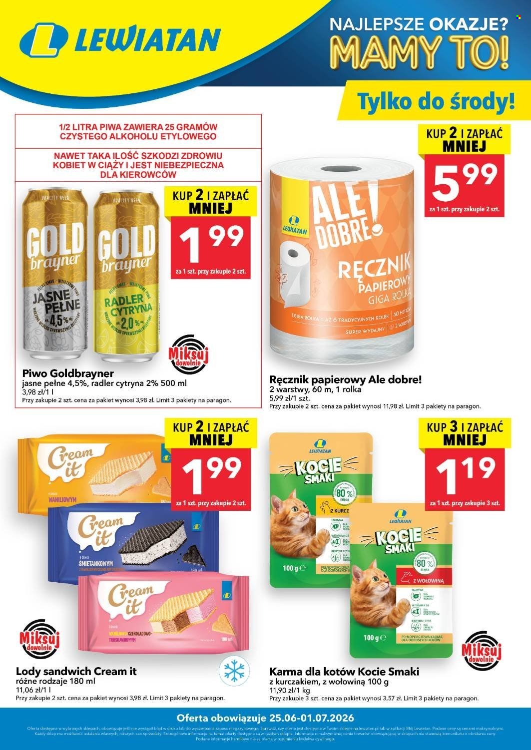 Gazetka Lewiatan - 25.06.2026 - 1.07.2026. Strona 1
