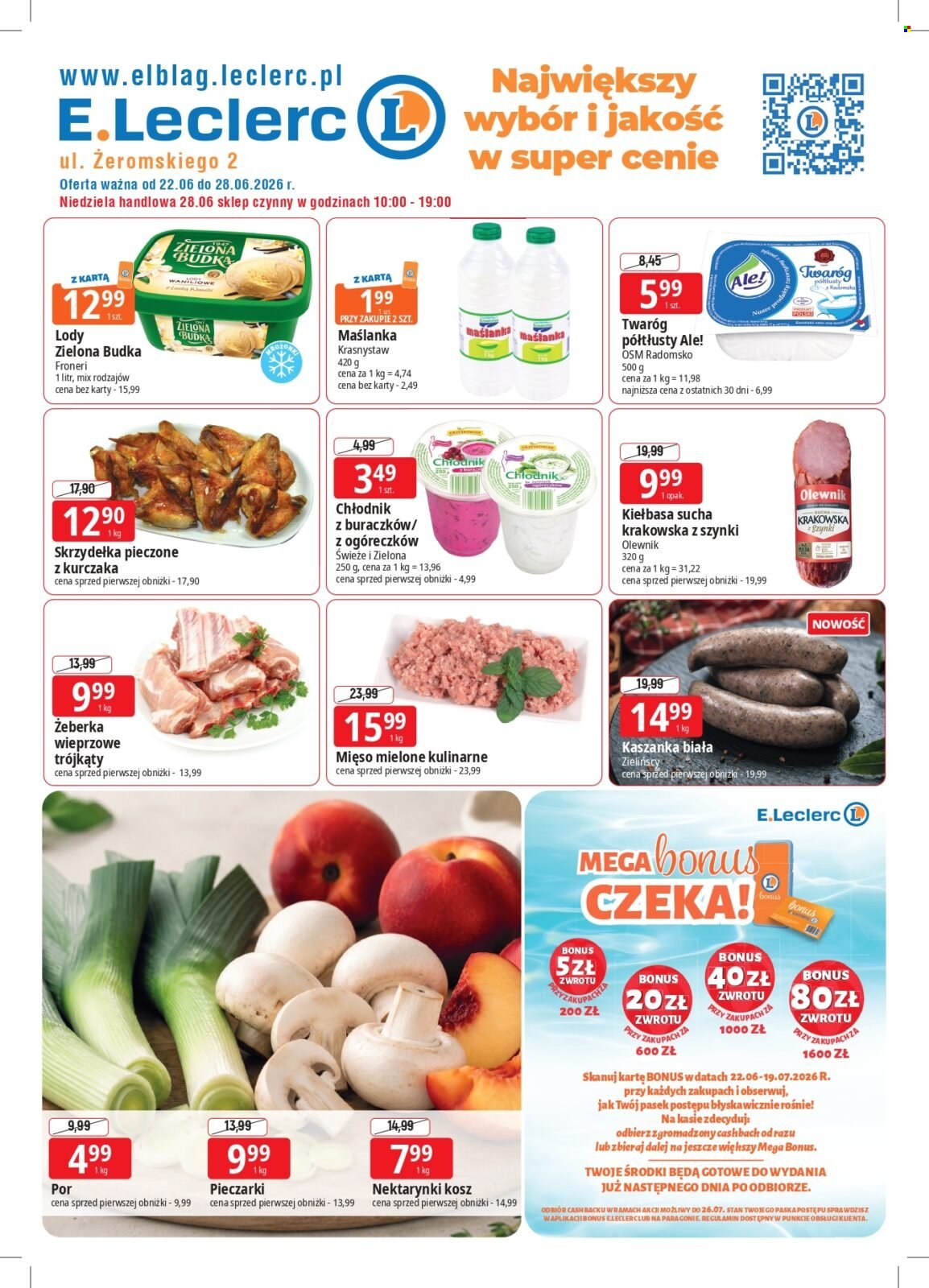 Gazetka E.Leclerc - 29.06.2026 - 4.07.2026. Strona 1