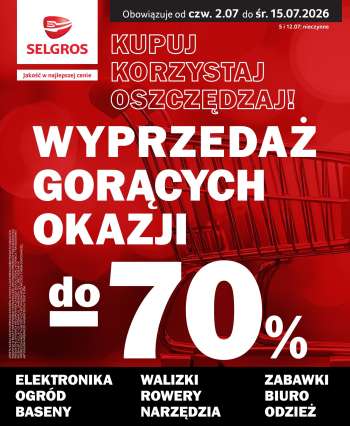 Gazetka Selgros - 2.07.2026 - 15.07.2026.