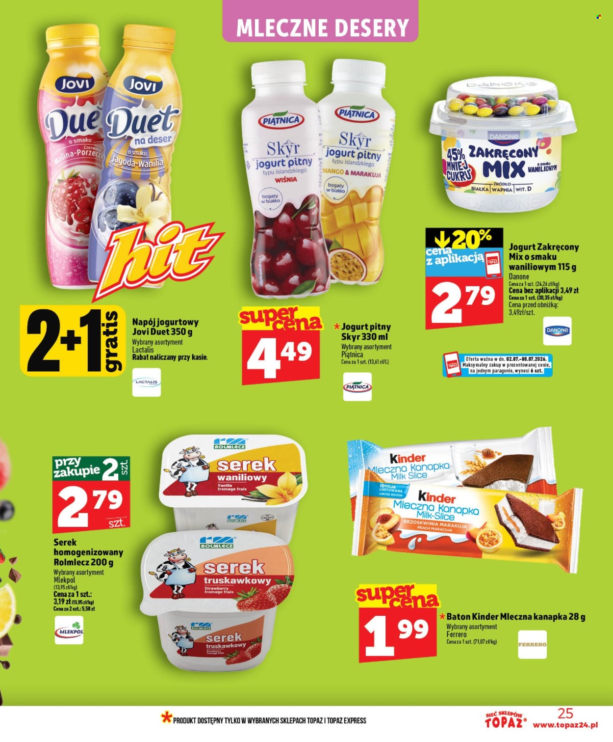 Gazetka Topaz - 2.07.2026 - 8.07.2026. Strona 25