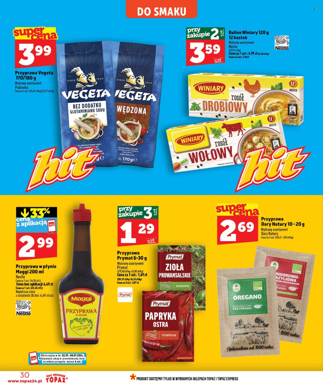 Gazetka Topaz - 2.07.2026 - 8.07.2026. Strona 30