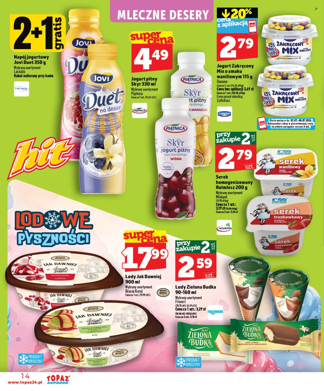 Gazetka Topaz - 2.07.2026 - 8.07.2026. Strona 14