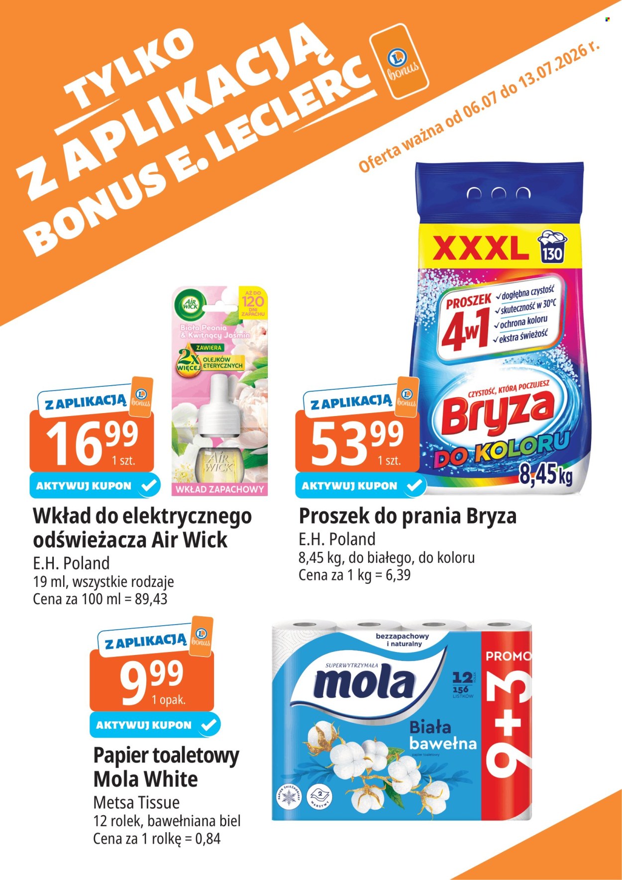 Gazetka E.Leclerc - 6.07.2026 - 13.07.2026. Strona 1