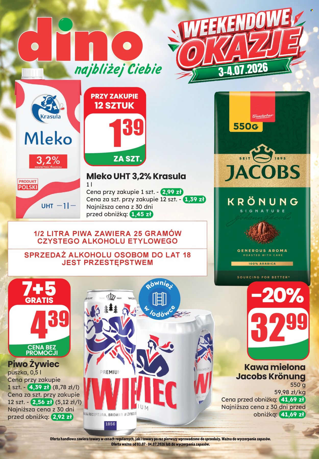 Gazetka Dino - 3.07.2026 - 4.07.2026. Strona 1