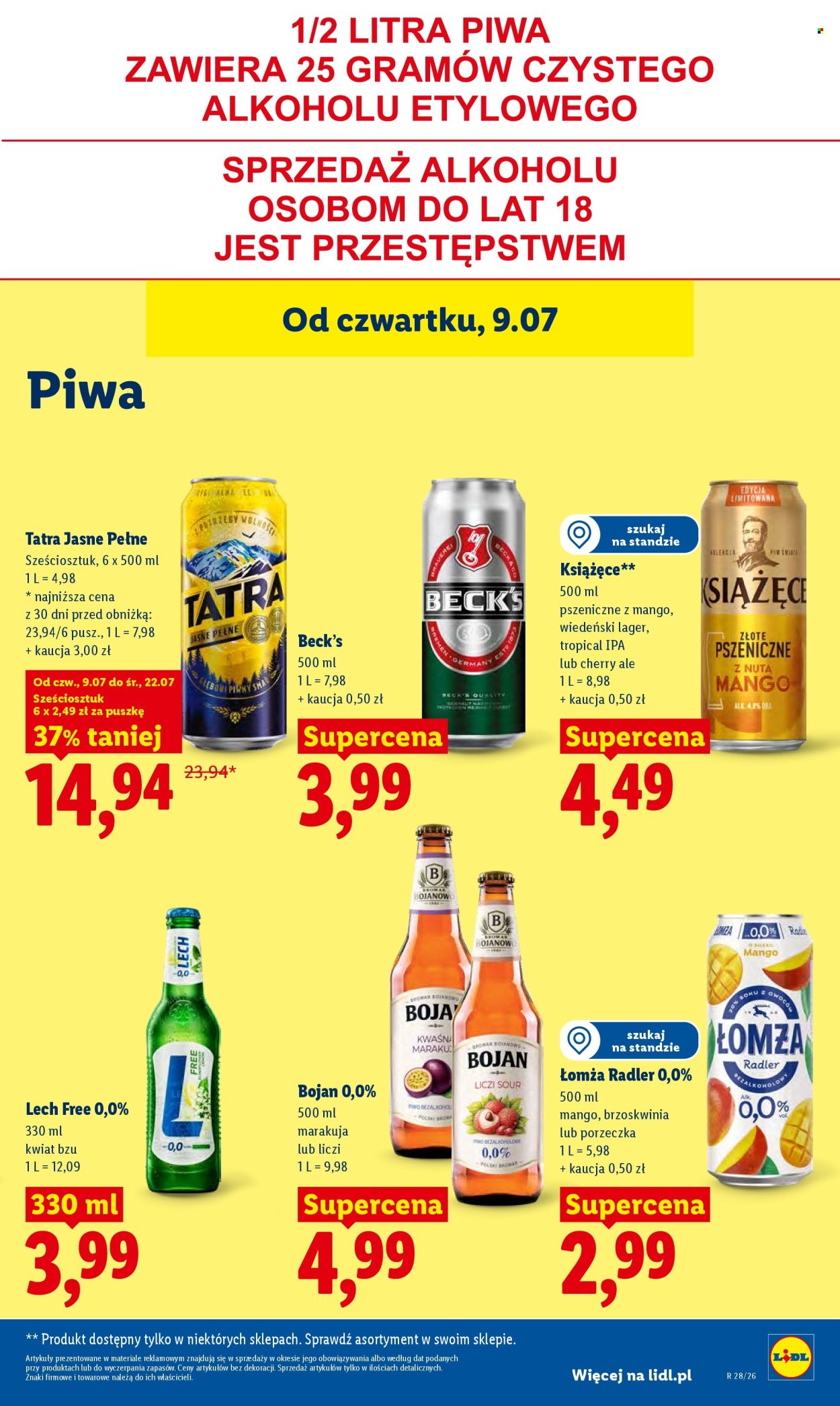 Leták Lidl - 9.7.2026 - 11.7.2026. Strana 75