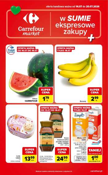 Gazetka Carrefour Market - 14.07.2026 - 20.07.2026.
