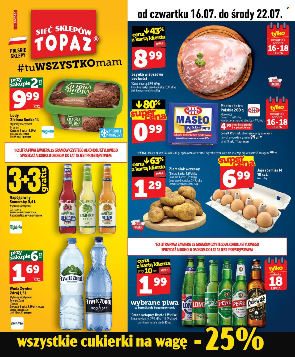Gazetka Topaz - 16.07.2026 - 22.07.2026. Strona 1