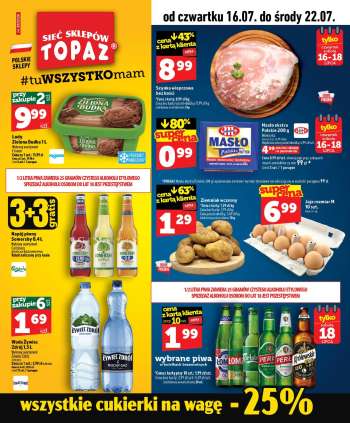 Gazetka Topaz - 16.07.2026 - 22.07.2026.