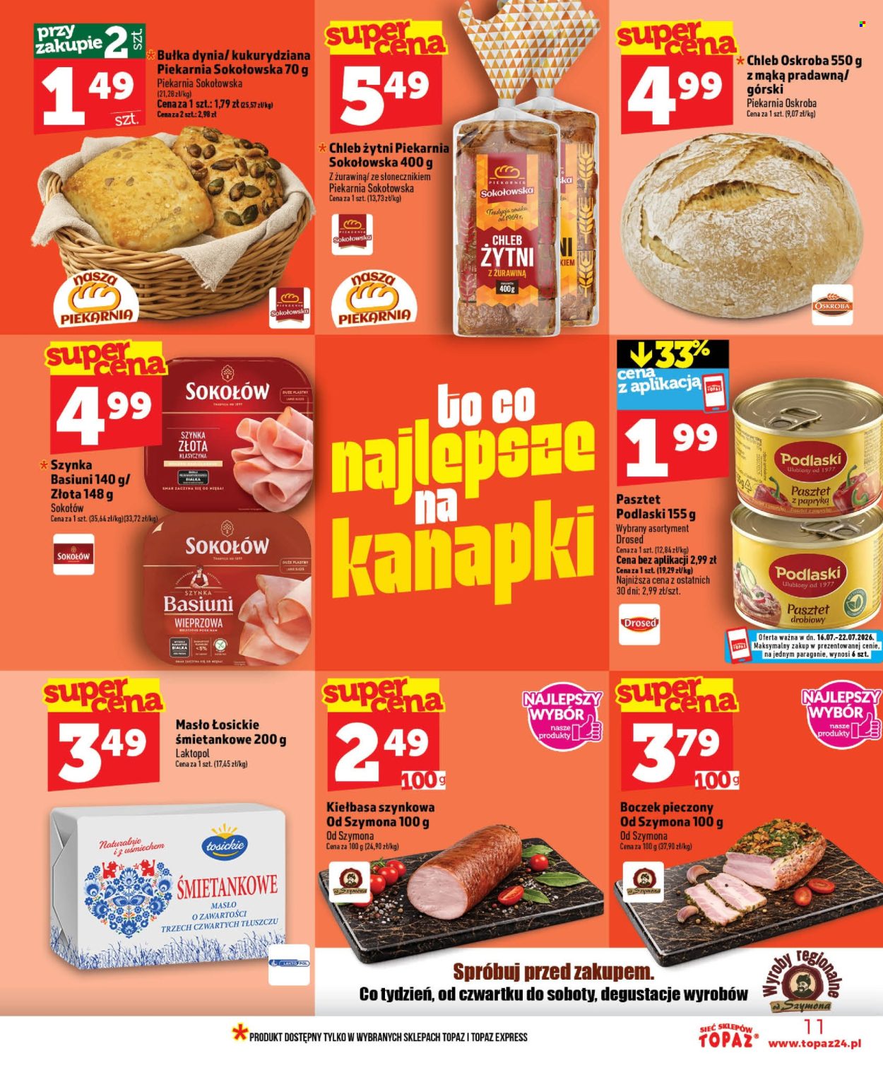 Gazetka Topaz - 16.07.2026 - 22.07.2026. Strona 11