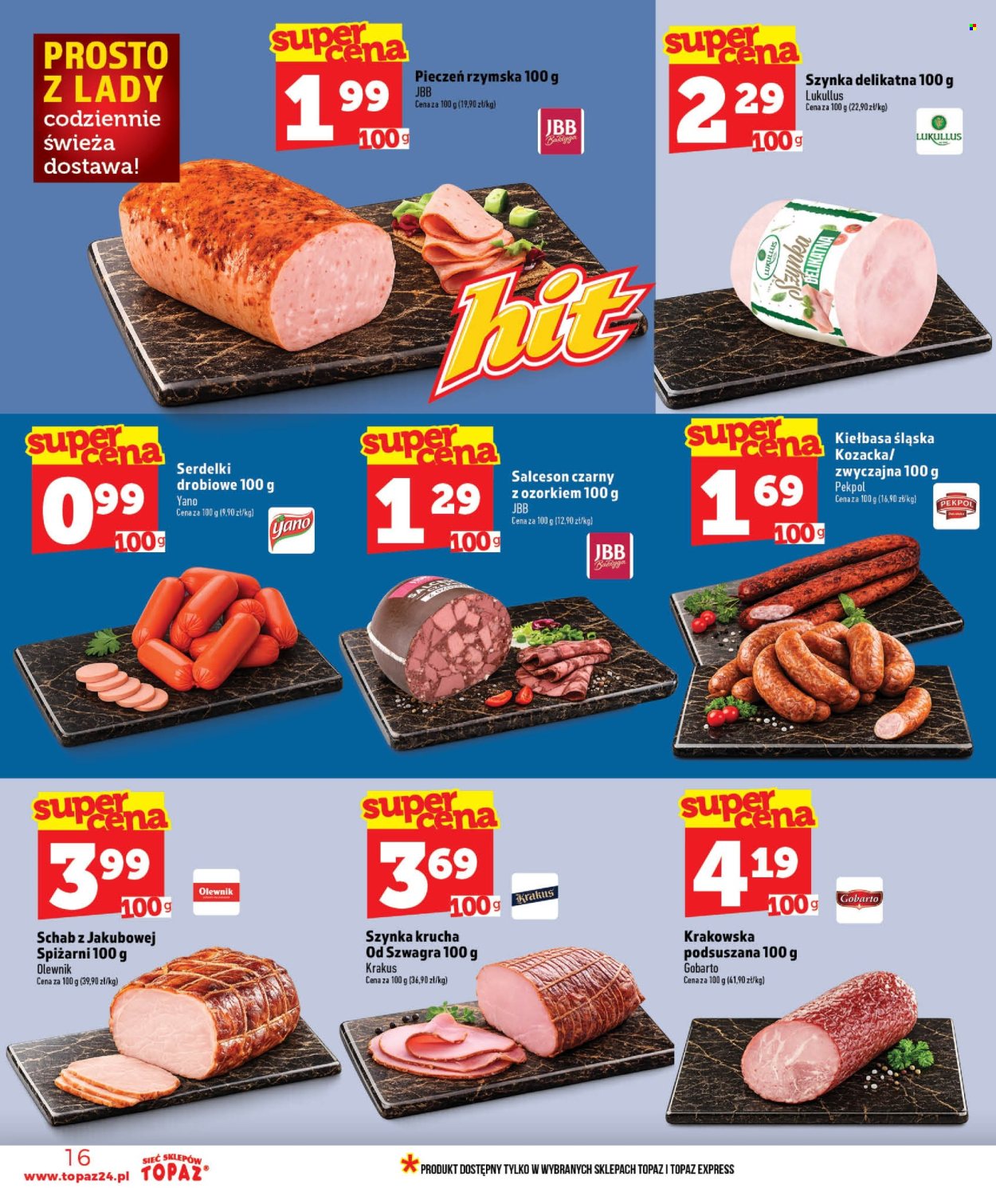 Gazetka Topaz - 16.07.2026 - 22.07.2026. Strona 16