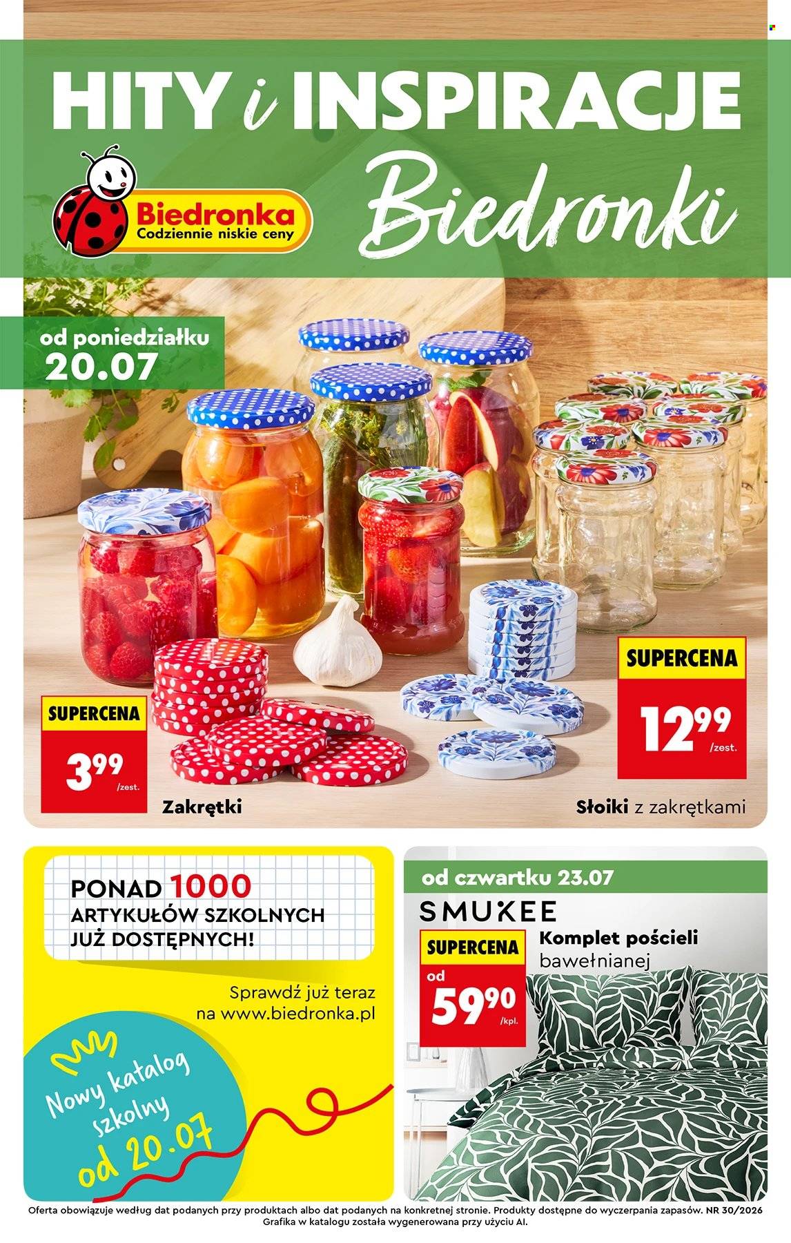 Gazetka Biedronka - 20.07.2026 - 5.08.2026. Strona 1