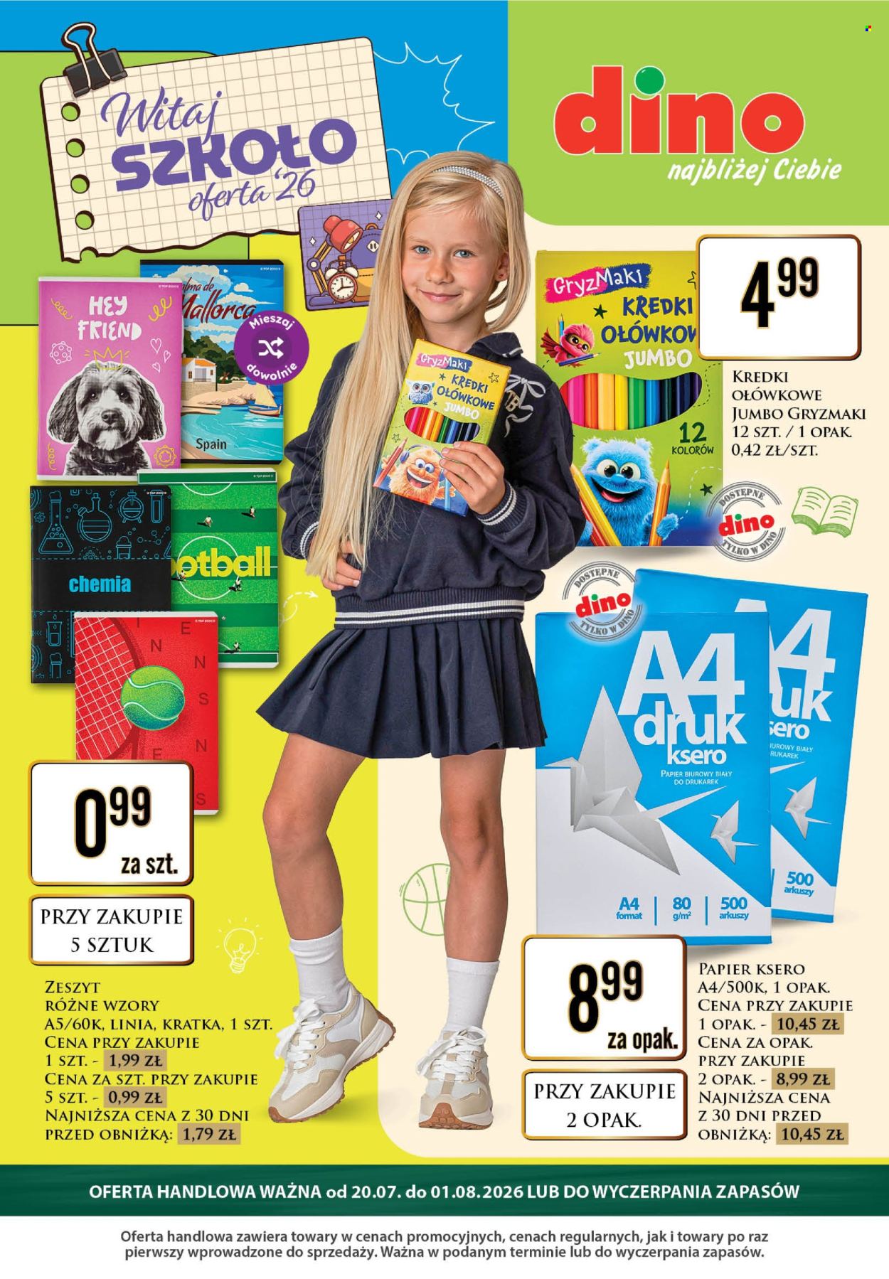 Gazetka Dino - 20.07.2026 - 1.08.2026. Strona 1