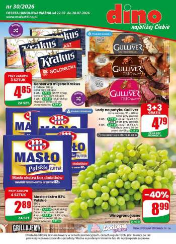 Gazetka Dino - 22.07.2026 - 28.07.2026.