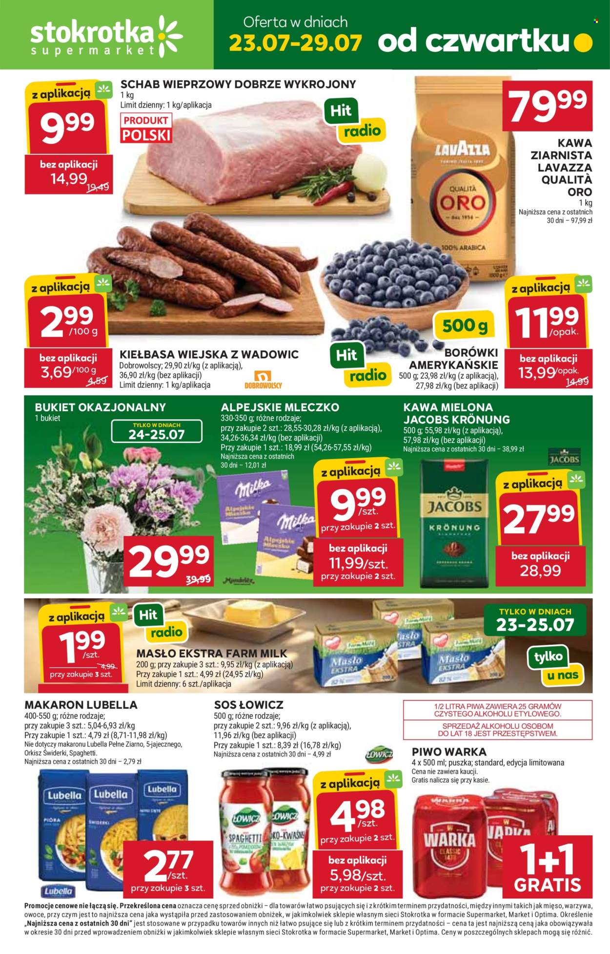 Gazetka Stokrotka Supermarket - 23.07.2026 - 29.07.2026. Strona 1