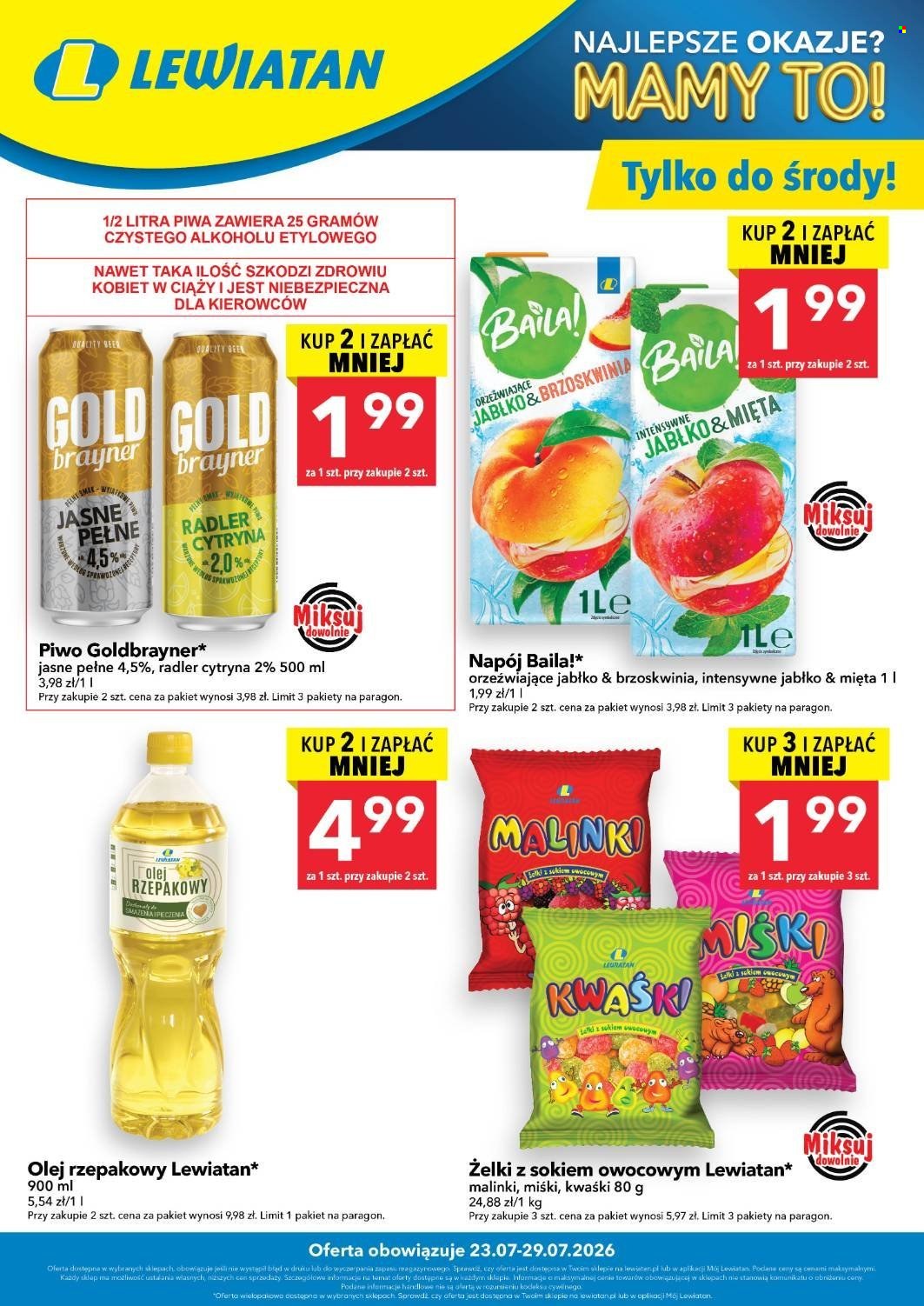 Gazetka Lewiatan - 23.07.2026 - 29.07.2026. Strona 1