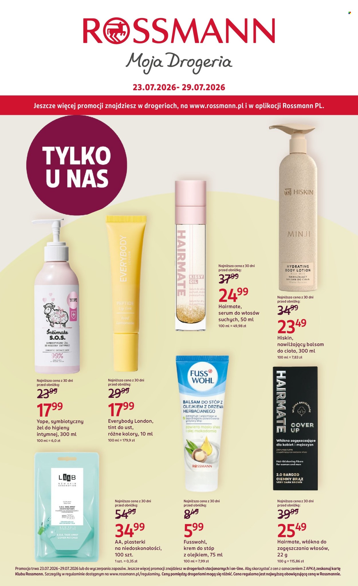 Gazetka Rossmann - 23.07.2026 - 29.07.2026. Strona 1