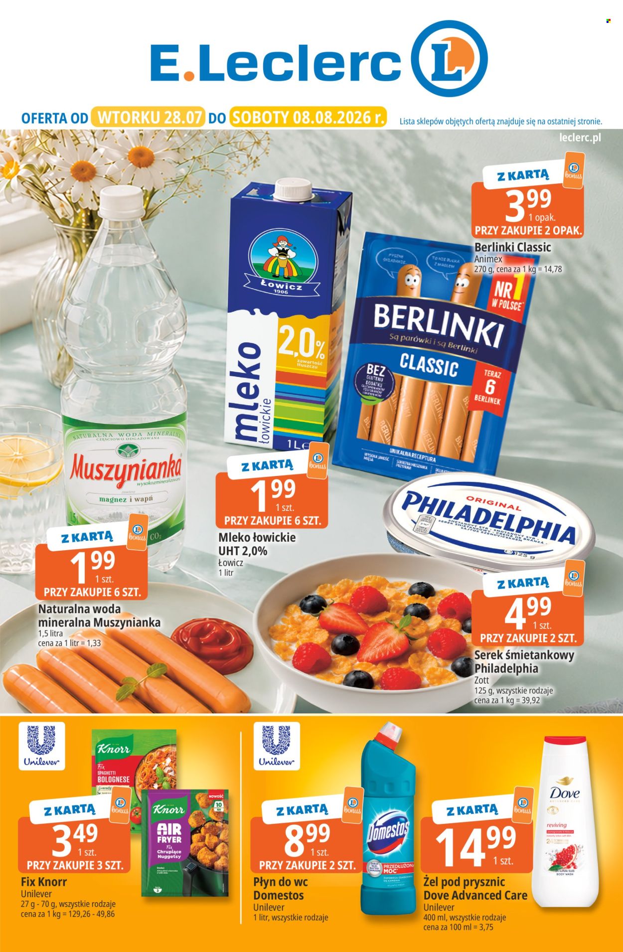 Gazetka E.Leclerc - 28.07.2026 - 8.08.2026. Strona 1