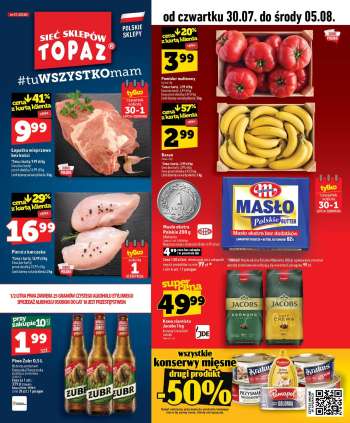 Gazetka Topaz - 30.07.2026 - 5.08.2026.
