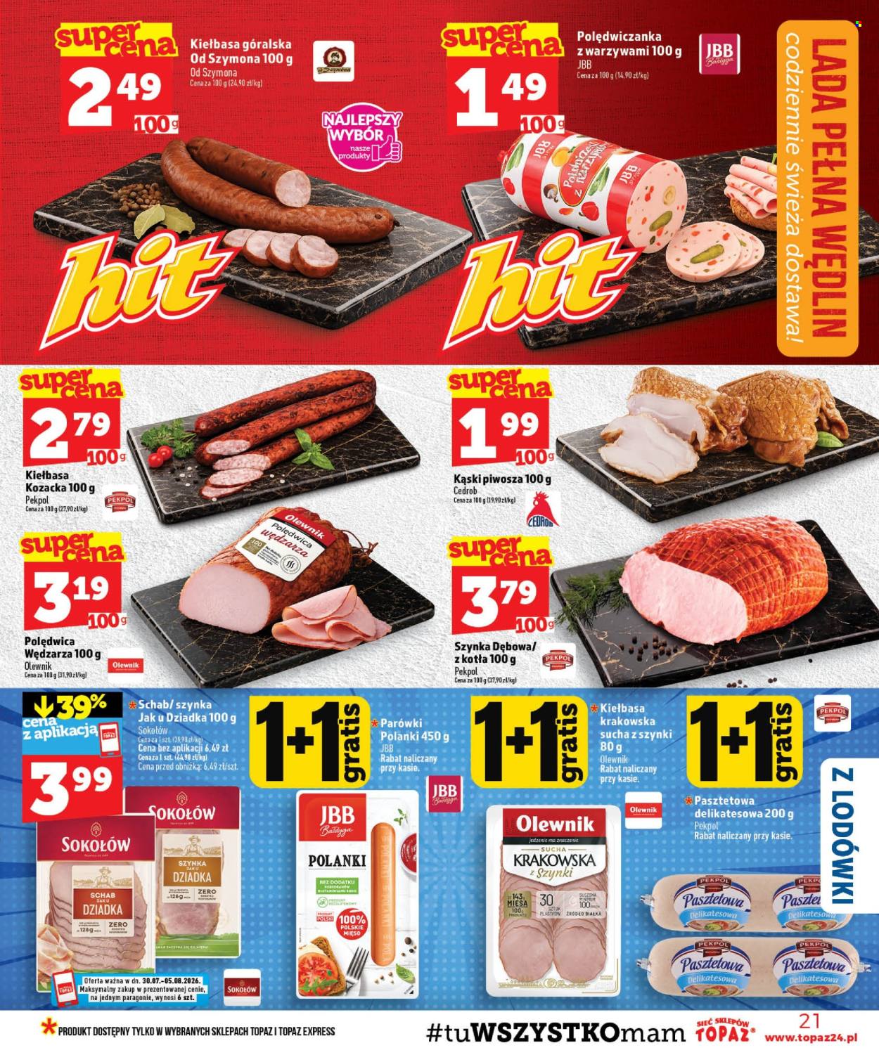 Gazetka Topaz - 30.07.2026 - 5.08.2026. Strona 21
