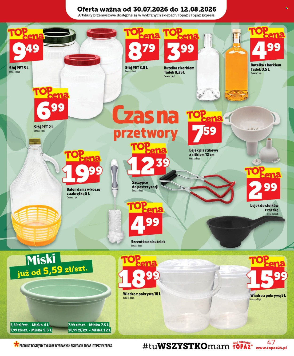 Gazetka Topaz - 30.07.2026 - 5.08.2026. Strona 47