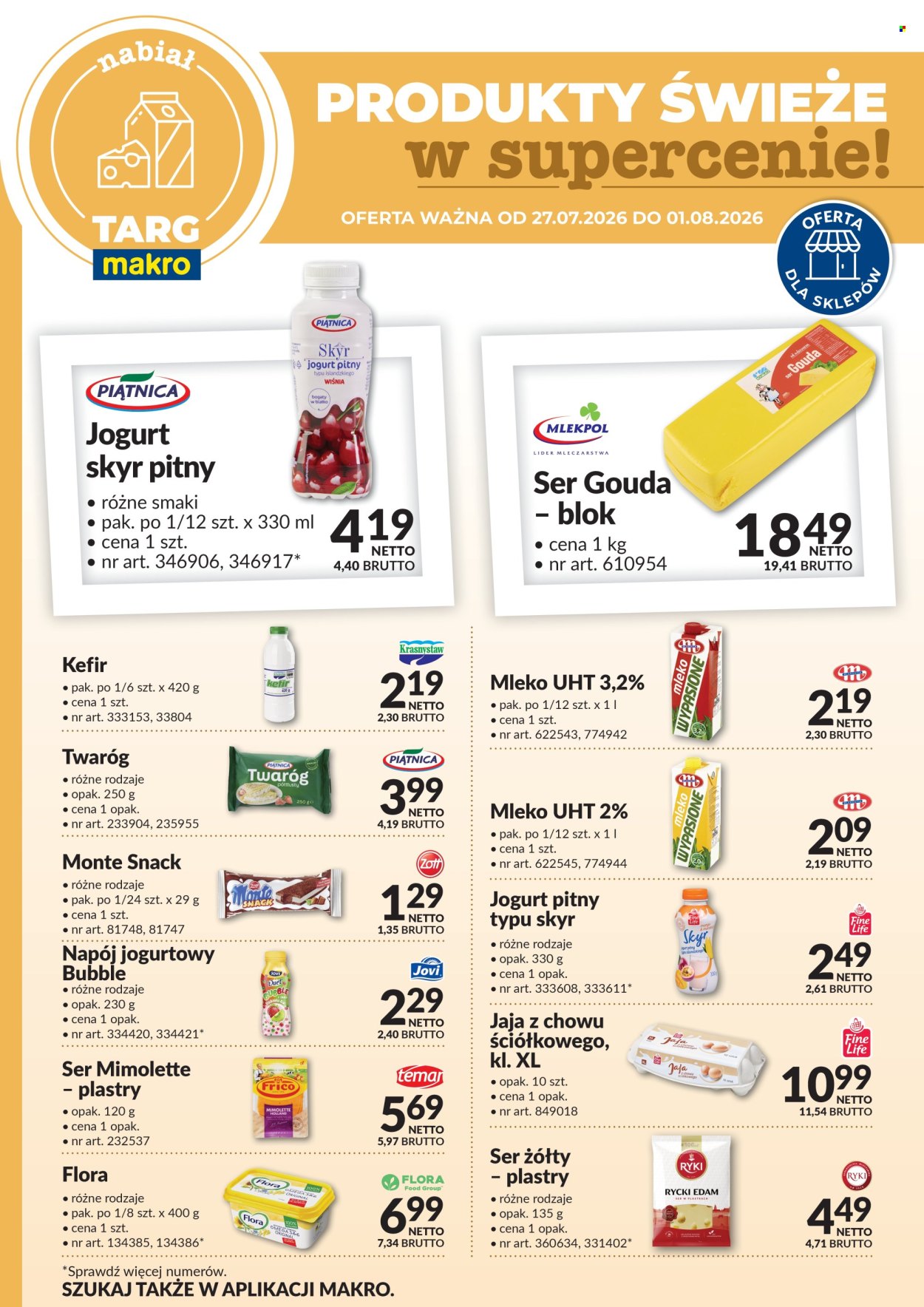 Gazetka Makro - 27.07.2026 - 1.08.2026. Strona 1