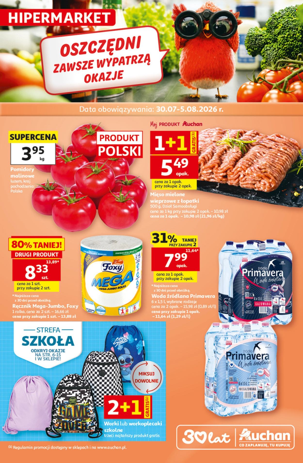 Gazetka Auchan - 30.07.2026 - 5.08.2026. Strona 1
