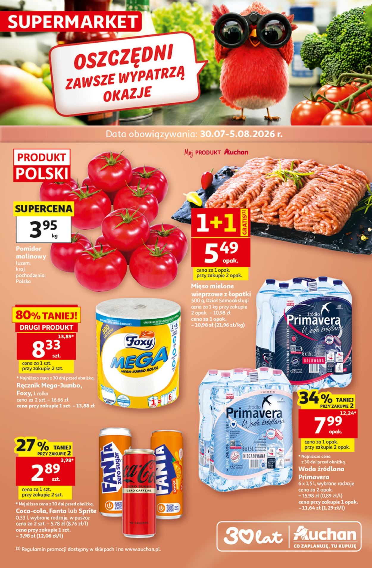 Gazetka Auchan - 30.07.2026 - 5.08.2026. Strona 1