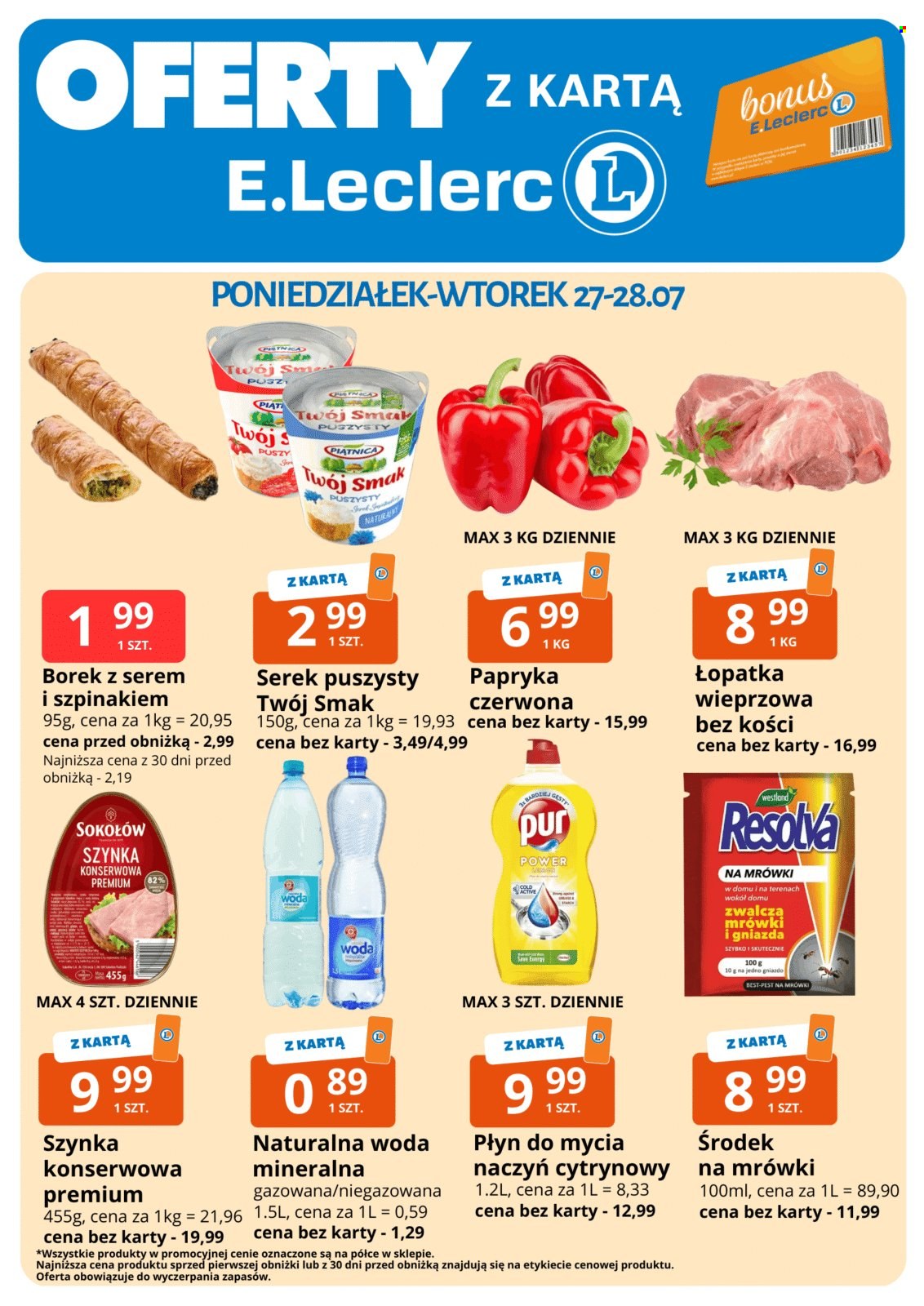Gazetka E.Leclerc - 28.07.2026 - 1.08.2026. Strona 1