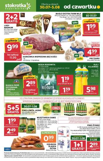 Gazetka Stokrotka Supermarket - 30.07.2026 - 5.08.2026.