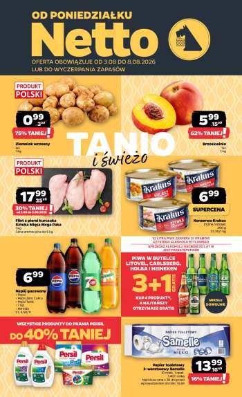 Gazetka Netto - 3.08.2026 - 8.08.2026.