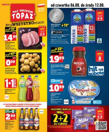 Gazetka Topaz - 6.08.2026 - 12.08.2026.
