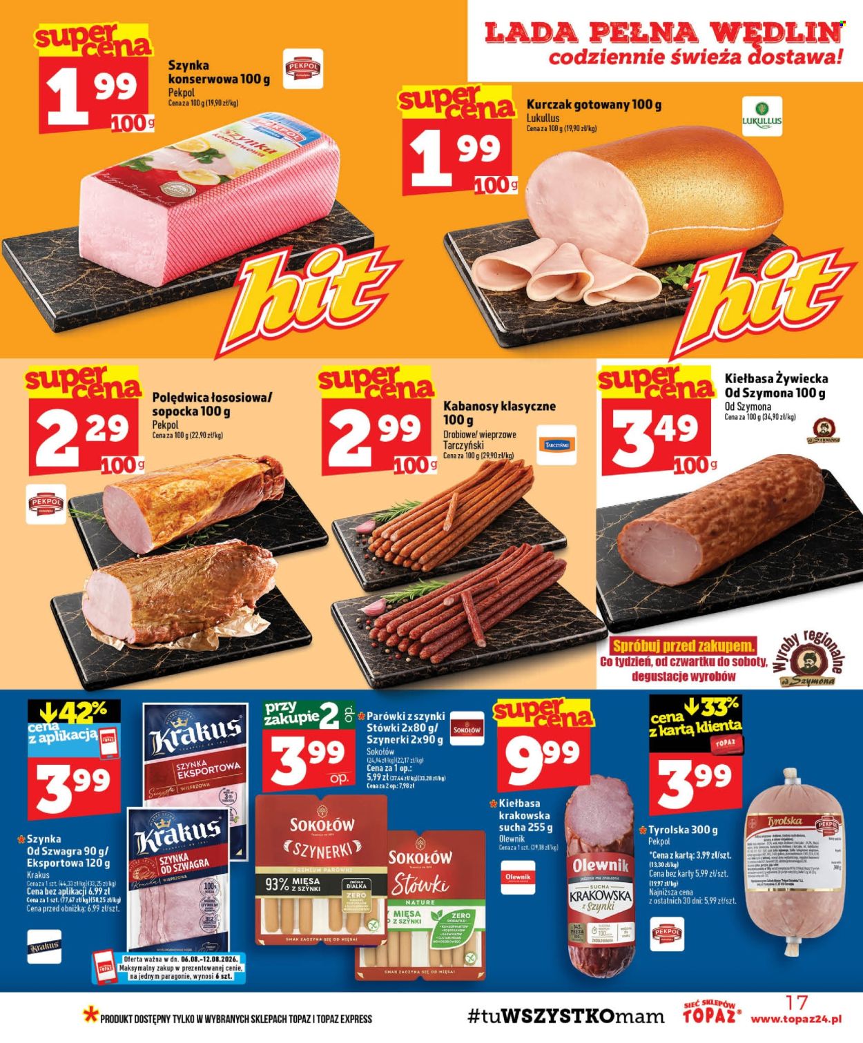 Gazetka Topaz - 6.08.2026 - 12.08.2026. Strona 17